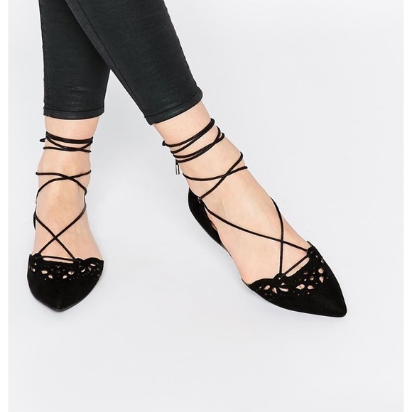 aldo lace up flats
